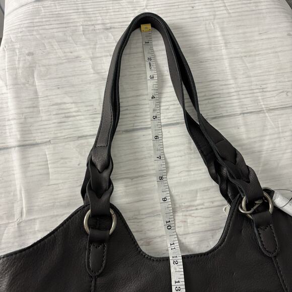 The Sak Shoulder Bag Buttery Leather Large Black Tassels New NWT - Picture 10 of 16